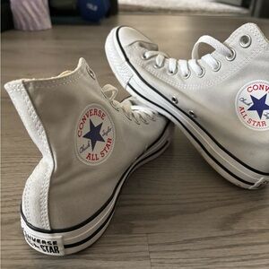 Converse All Star White Canvas High-Tops